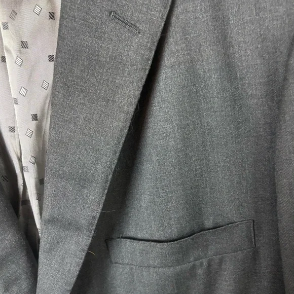 Holland & Sherry Blazer Sports Coat Bespoke Men’s 50R Gray Wool (?) Blend
